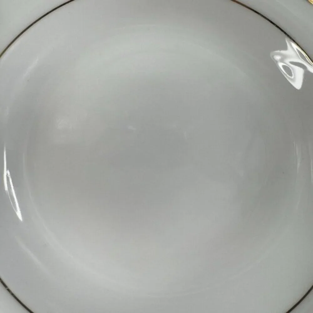 Royal Gallery‎ Gold Deep Dish Plates Macy 1991 Porcelain Made In Sri Lanka Set 2